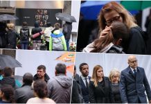 TUŽNI PRIZORI ISPRED “RIBNIKARA” I NA TAŠMAJDANU: Roditelji ubijene dece zagrljeni u suzama, Vučević s ministrima odao poštu FOTO