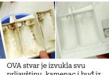 Ova stvar uklanja svu prljavštinu, kamenac i plijesan iz spremnika moje perilice: petnaest minuta i kao nova je!