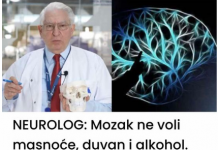 NEUROLOG: Mozak ne voli masnoće, duvan i alkohol. Ali on voli OVO i svi bi trebali znati za to!