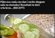 Pijte ovu vodu ceo dan i recite zbogom salo na stomaku! Rezultati će doći vrlo brzo… (RECEPT)