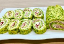 Ova rolnica od tikvica punjena šunkom i sirom uvijek osvoji svačije srce! Zdravo i ukusno