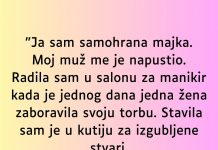 “Ja sam samohrana majka…”