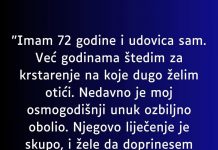 “Imam 72 godine i udovica sam…”
