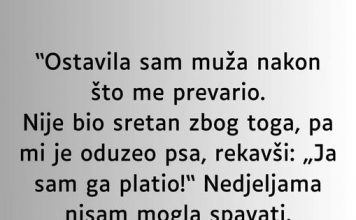 “Ostavila sam muža nakon što me prevario…”