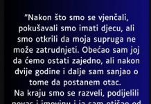 “Nakon što smo se vjenčali…”