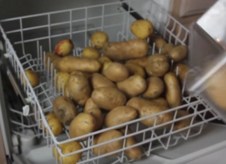 Stavio je krompir u mašinu za pranje sudova, a kad budete videli zašto – i vi ćete to raditi redovno! (VIDEO)