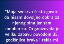 “Moja svekrva često govori da nisam dovoljno dobra za njenog sina jer sam konobarica…”