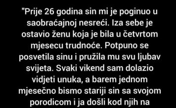 “Prije 26 godina sin mi je poginuo u saobraćajnoj nesreći”
