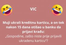 VIC DANA: Ukrali Muji kreditnu karticu
