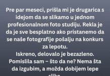 „Prijavila me na foto-konkurs, a tek kasnije sam saznala šta stoji iza svega.“