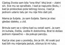 “Kad je otac umro, svi su mislili da će kuća pripasti bratu. A onda je advokat pročitao pismo koje je sve promijenilo.”