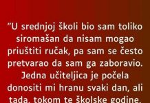 “U srednjoj školi bio sam toliko siromašan…”