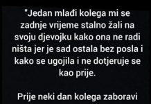 “Jedan mlađi kolega mi se u zadnje vrijeme stalno žali…”