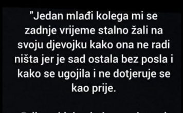 “Jedan mlađi kolega mi se u zadnje vrijeme stalno žali…”