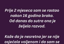 “Prije 2 mjeseca sam se rastao nakon 16 godina braka…”