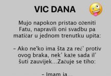 VIC DANA: Mujo i Fata pred matičarem
