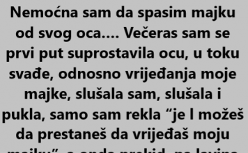 “Nemoćna sam da spasim majku od svog oca…”