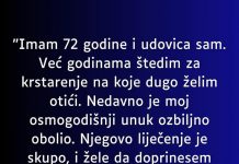 “Imam 72 godine i udovica sam…”
