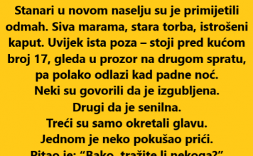 “Starica je svake večeri stajala ispred iste kuće…”