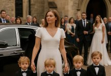 Hteo je da joj se smeje pred svima — ali kad je vidio ko izlazi iz auta, zamrzao se na mestu