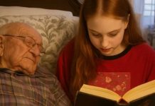 Devojčica je glasno čitala slepom dedi — i pronašla pismo sakriveno 60 godina.