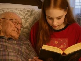Devojčica je glasno čitala slepom dedi — i pronašla pismo sakriveno 60 godina.