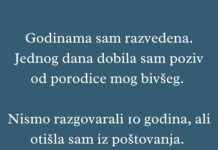 “Jednog dana dobila sam poziv od porodice mog bivšeg…”