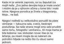 Udala sam se u haljini iz second-hand prodavnice. Ljudi su se smejali, ali tada je svekrva ustala i rekla nešto, nakon čega je nastala tišina.