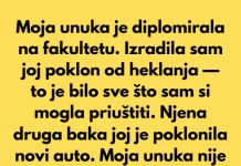Moja je unuka diplomirala na fakultetu. Izradila sam joj poklon od heklanja…