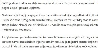„Odbijam pružiti dom svojim roditeljima nakon što su me s 18 godina ostavili bez krova nad glavom.”