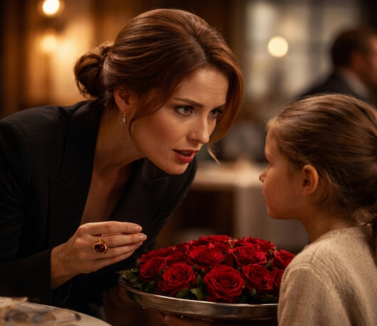 „Gospođo… ovaj prsten izgleda kao onaj koji ima moja mama“ — mala djevojčica koja prodaje ruže pogledala je moju ruku i tiho prošaptala… Ono što se dogodilo nakon toga izgledalo je kao čudo. 💔😱