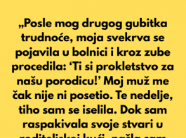 „Posle mog drugog gubitka trudnoće, moja svekrva se pojavila u bolnici i kroz zube rekla…