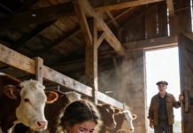 „Žao mi je, gospodine… nemam novca za mlijeko,“ prošaputala je sedmogodišnja djevojčica u pet i trideset ujutro — ali kada ju je teksaški rančer pratio kroz kišu i otkrio gdje se skriva s izgladnjelom bebom, razotkrio je šokantnu priču o napuštanju i borbi za starateljstvo kakvu niko nije mogao naslutiti 😱