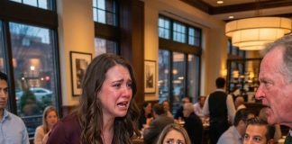 „Moj otac je rekao mojoj djeci da mogu jesti kad dođemo kući, dok je moja sestra pakovala obrok za svoju. Svi su se smijali kao da treba da to prihvatim. A onda se konobar vratio — i ja sam ustala…