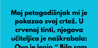 “Moj petogodišnjak mi je pokazao svoj crtež…”